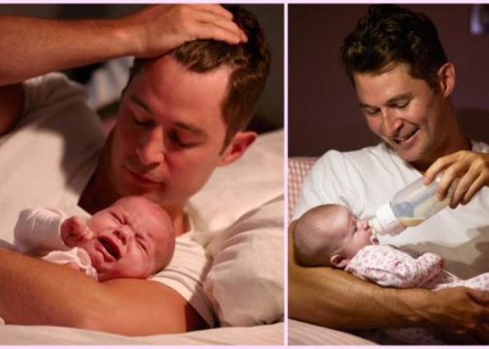 Άντρας ξυπνάει καθημερινά τα χαράματα για να ξεκουράσει τη γυναίκα του και να φροντίσει το μωρό τους.