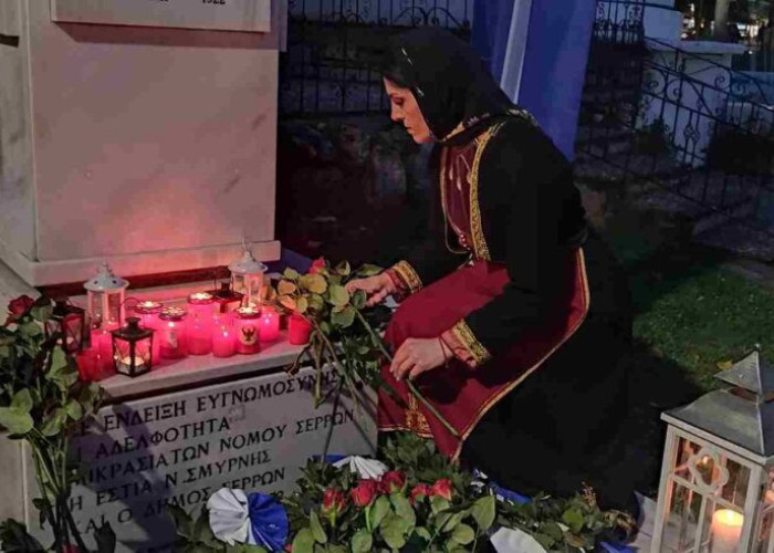 Για τη Γενοκτονία των Ποντίων: Ο Δήμος Σερρών άναψε την «Φλόγα Μνήμης»