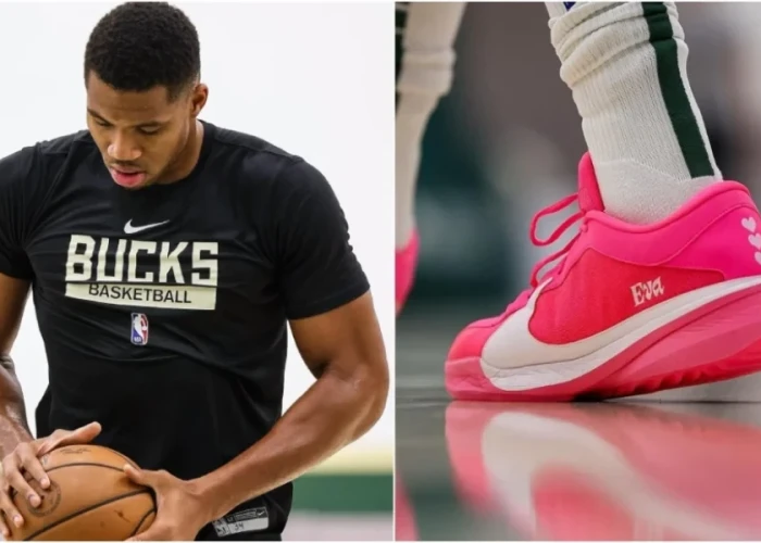 Γιάννης Αντετοκούνμπο: Με ροζ παπούτσια και το όνομα της νεογέννητης κόρης του στην προπόνηση