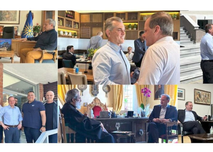 Σέρρες: Σε φορείς και δήμους ο Κώστας Καραμανλής