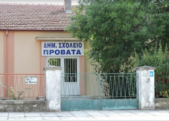 Πτώση σοβάδων στο Δημοτικό Σχολείο Προβατά