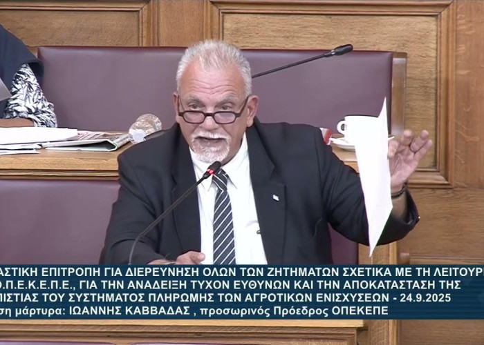 Κόντρα σε Σαλάτα και Καββαθά ο Κώστας Μπούμπας  στην εξεταστική επιτροπή για τον ΟΠΕΚΕΠΕ