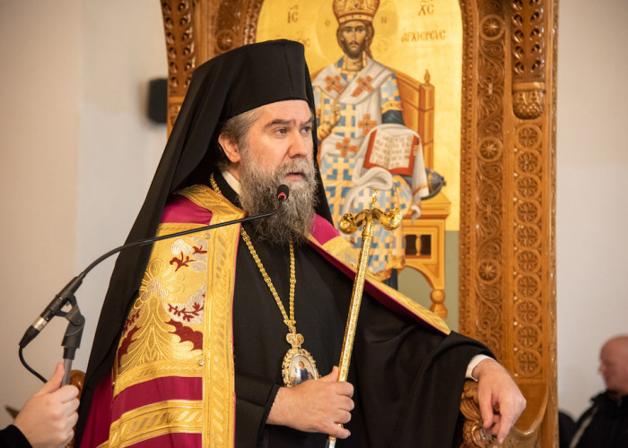 Εθιμοτυπική επίσκεψη του νέου Διοικητού της Α. Σ. Δ. Η. Μ. στον Σεβ. Μητροπολίτη Σερρών