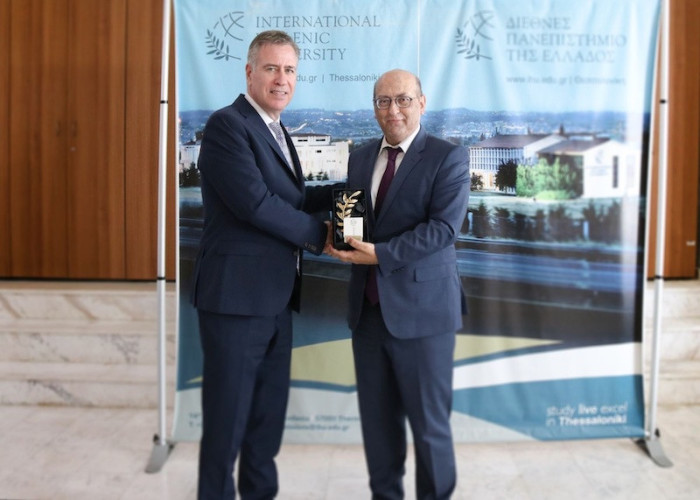 Συνάντηση του Πρύτανη του ΔΙΠΑΕ με τον Πρέσβη της Αρμενίας