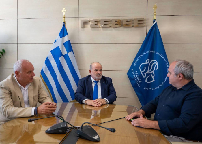 Συνάντηση Καββαθά – Τάτσιου στα γραφεία της ΓΣΕΒΕΕ