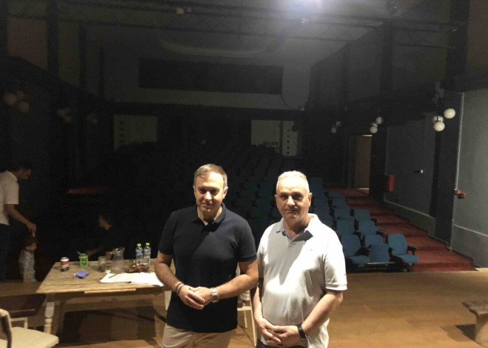 Τον Όμιλο «Ορφέας» Σερρών επισκέφθηκε ο Υφυπουργός Εξωτερικών Τάσος Χατζηβασιλείου – Μεγάλος χορηγός υλικών η ISOMAT-Ένα ακόμη βήμα για την αναγέννηση του ιστορικού «Ορφέα»