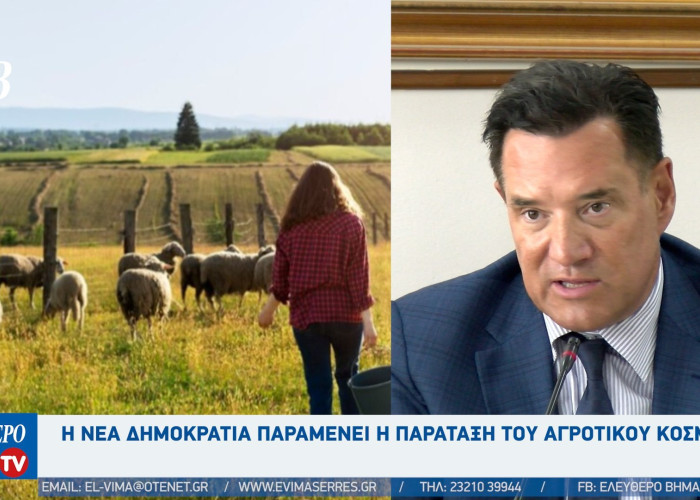 Άδωνις Γεωργιάδης - Σέρρες: Η Νέα Δημοκρατία παραμένει η παράταξη του αγροτικού κόσμου