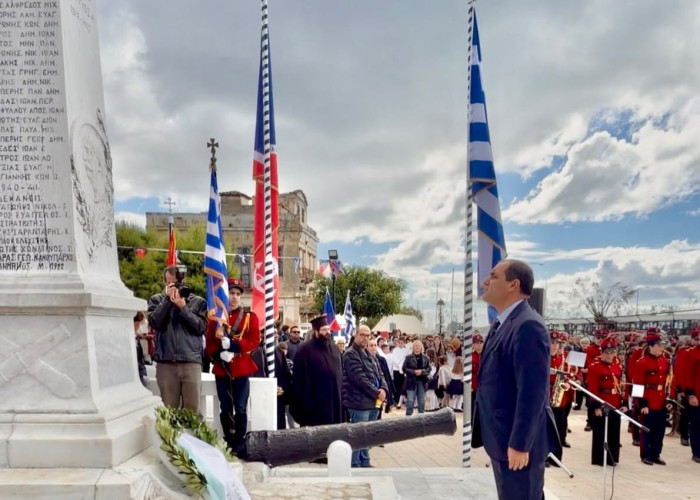 Στην Αίγινα για την εθνική επέτειο της 28ης Οκτωβρίου ο Υφυπουργός Κλιματικής Κρίσης και Πολιτικής Προστασίας