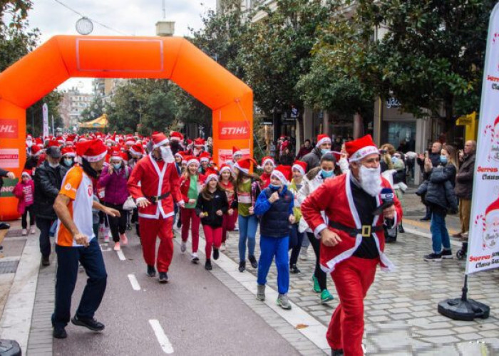 Serres Santa Claus Run 2021: Αγκαλιάστηκε από τους Σερραίους