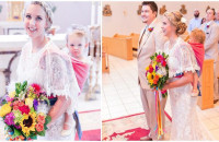 Νύφη «κρέμασε» το 2 ετών κοριτσάκι της στην πλάτη της και παντρεύτηκε τον αγαπημένο της