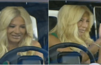 Η Σκορδά κλειδώθηκε στο αυτοκίνητο που δίνει δώρο: «Βγάλτε με, έχω κλειστοφοβία!» (video)