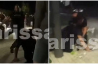 Άγριος ξυλοδαρμός αστυνομικών από νεαρούς στην Λάρισα: Τους έριξαν κάτω με κλωτσιές και μπουνιές (video)