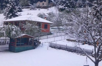 Τρίκαλα: Πυκνή χιονόπτωση στο Περτούλι – Τα πάντα ντύθηκαν στα λευκά