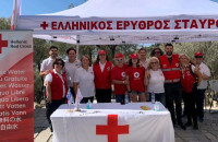 Ο Ελληνικός Ερυθρός Σταυρός διένειμε 5.000 μπουκάλια εμφιαλωμένο νερό στους επισκέπτες της Ακρόπολης