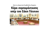 Κύμα συμπαράστασης υπέρ του Σάκη Γάτσιου στο Δημοτικό Συμβούλιο Σερρών