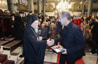 Ιστορικής σημασίας επίσκεψη πολυπληθούς αποστολής δημοσιογράφων-μελών της ΕΣΗΕΜ-Θ στον Οικουμενικό Πατριάρχη Βαρθολομαίο