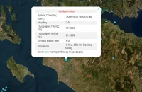 Σεισμική δόνηση 3,9 Ρίχτερ στην Ηλεία