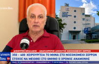 Δημήτρης Μπαλαξής - Νοσοκομείο Σερρών: 350 - 400 χειρουργεία το μήνα - Στόχος να μειωθεί στο 6μηνο ο χρόνος αναμονής