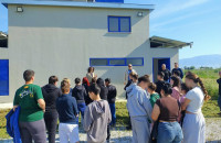 Μαθητές του Γυμνασίου Σκουτάρεως στην δεξαμενή νότια του οικισμού Σκουτάρεως στο πλαίσιο του προγράμματος «Ενεργός Πολίτης»