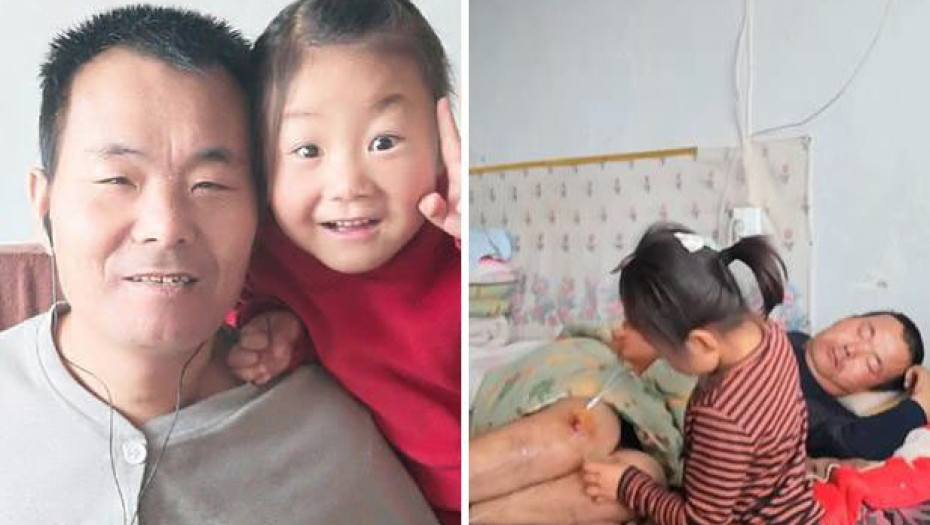 ΚΙΝΑ:6ΧΡΟΝΟ ΚΟΡΙΤΣΑΚΙ ΦΡΟΝΤΙΖΕΙ ΜΟΝΗ ΤΗΣ ΤΟΝ ΠΑΡΑΛΥΤΟ ΠΑΤΕΡΑΣ ΤΗΣ!