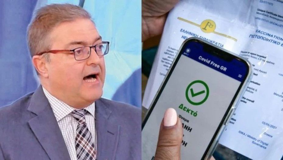 Βασιλακόπουλος: «Λάθος η κατάργηση του πιστοποιητικού, δε μπορούν να βγαίνουν ελεύθερα οι ανεμβολίαστοι»