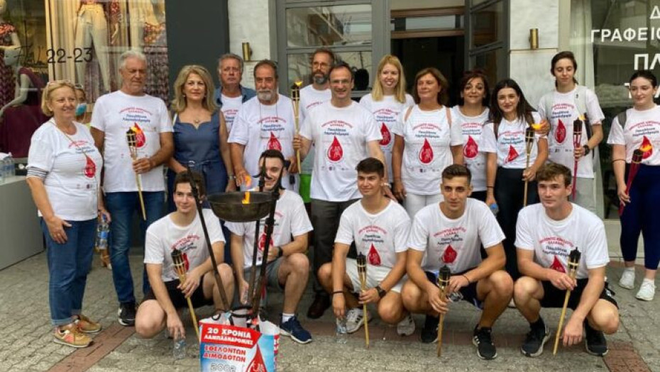 Περιφέρεια και Δήμος υποδέχθηκαν την φλόγα της αγάπης: Προσφορά ζωής η προσφορά αίματος