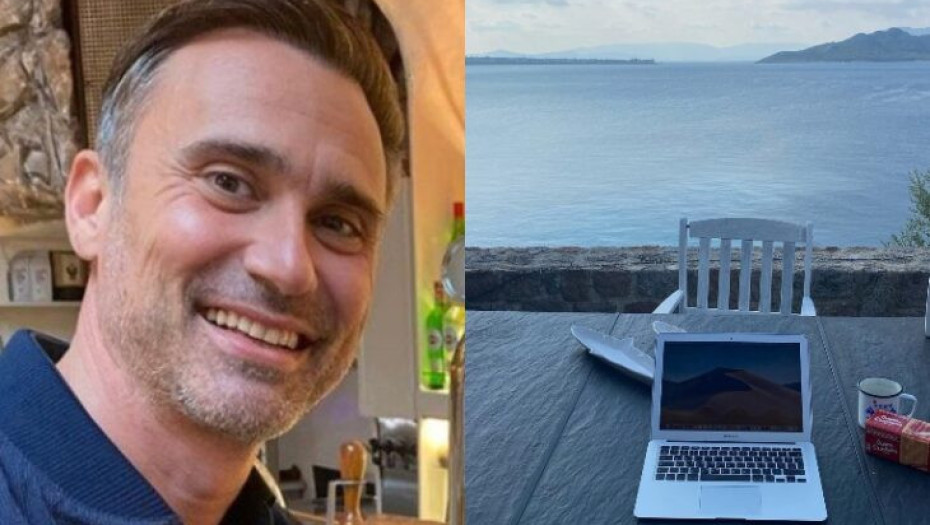 Μεγάλος πολύχρωμος καναπές, βεράντα με συγκλονιστική θέα: Το υπέροχο  σπίτι του αγαπημένου Γιώργου Καπουτζίδη στην Αίγινα