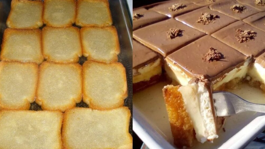 Πανεύκολο γλυκό ψυγείου με φρυγανιές και κρέμα: Νόστιμο, οικονομικό και χωρίς καθόλου κόπο