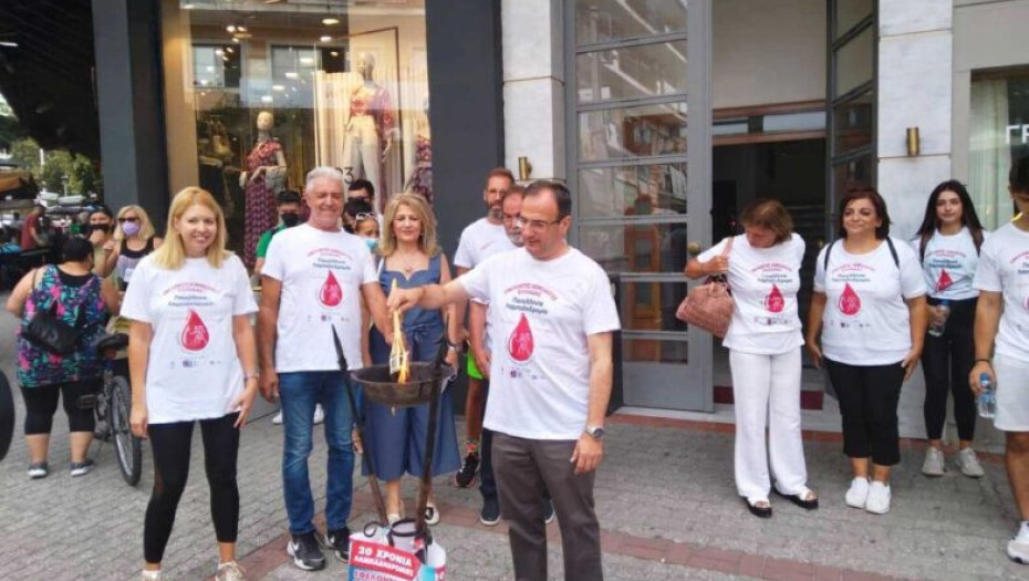 Υποδέχτηκε ο Νομός Σερρών: Τη φλόγα της 20ης Πανελλήνιας λαμπαδηδρομίας εθελοντών αιμοδοτών