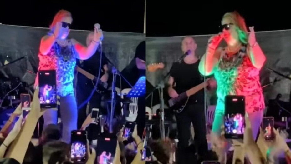 Το τερμάτισε η Έφη Θώδη: Τραγούδησε σε πανηγύρι το «Μαντάμ» φορώντας τα γυαλιά του Τραννού! ( ΒΙΝΤΕΟ)