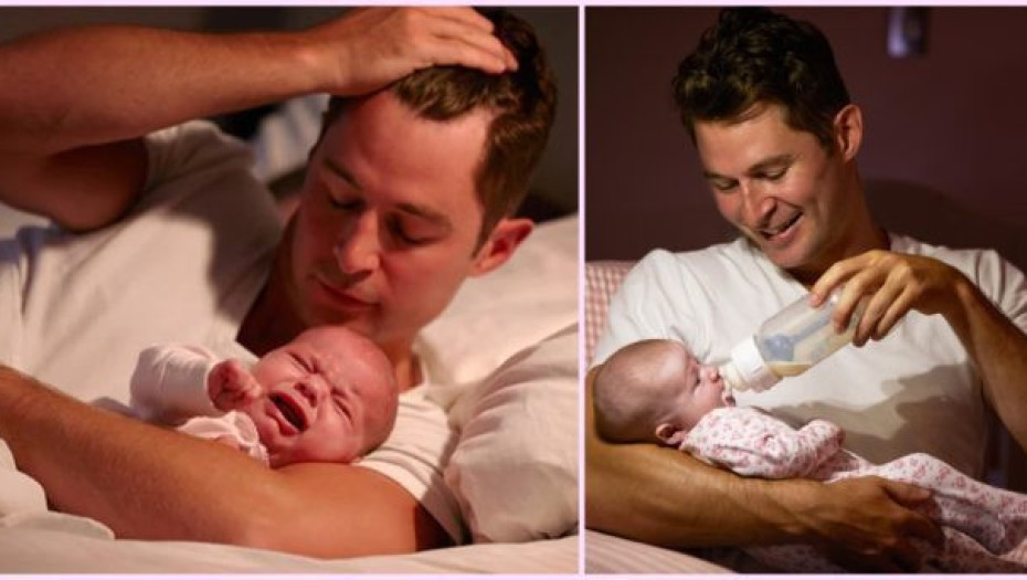 Άντρας ξυπνάει καθημερινά τα χαράματα για να ξεκουράσει τη γυναίκα του και να φροντίσει το μωρό τους.