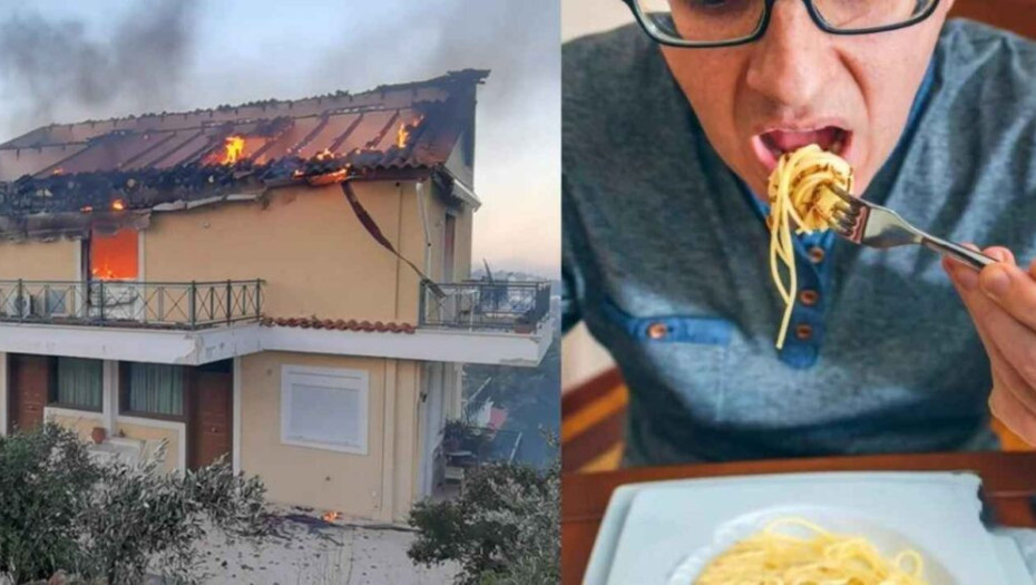 Άφησε άφωνους τους γείτονες: Γιατρός έβαλε φωτιά στο σπίτι του και μετά έτρωγε αμέριμνος μακαρόνια στην αυλή