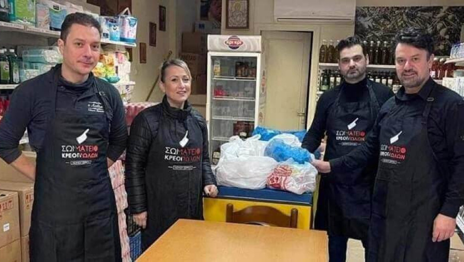 Από το Σωματείο Κρεοπωλών Ν. Σερρών χορηγία κρέατος στο κοινωνικό παντοπωλείο της ΙΜΣΝ και στο Λ.Ε.Σ