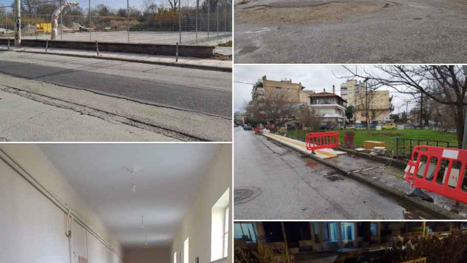 Η τεχνική υπηρεσία του Δήμου Σερρών τρέχει» τα έργα..