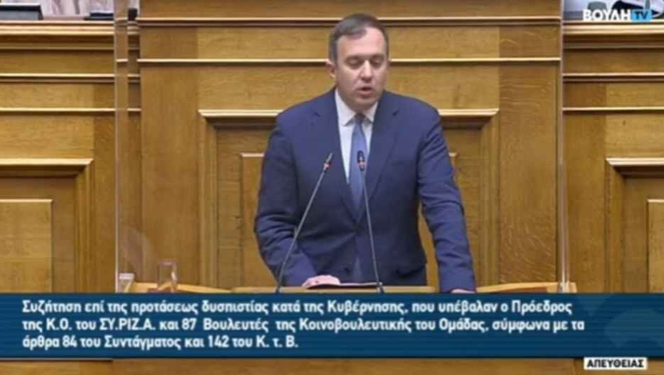 Τάσος Χατζηβασιλείου: Καταψηφίζουμε την πρόταση δυσπιστίας χωρίς περιστροφές!