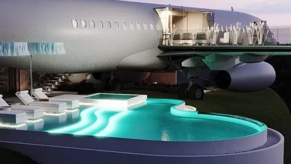 Το Boeing 737 που έγινε βίλα στην κορυφή ενός βράχου στο Μπαλί
