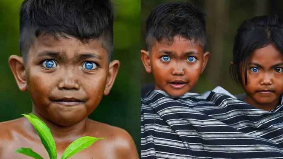 Φυλή Σε Νησί Της Ινδονησίας Έχει Εκτυφλωτικά Βαθιά Γαλάζια Μάτια (ΦΩΤΟ)