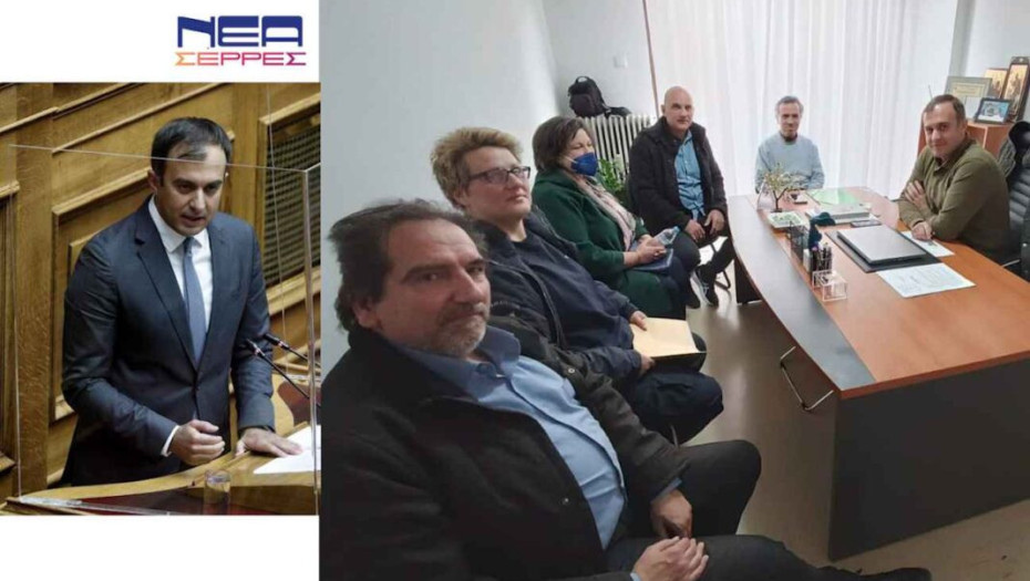 Ο Τάσος Χατζηβασιλείου κοντά στους υπαλλήλους των φυλακών Νιγρίτας