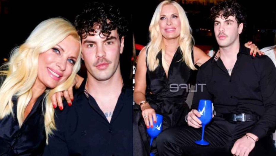 Κούκλος, μαυροντυμένος & εμφανώς γυμνασμένος: Η Μενεγάκη βγήκε νυχτερινή έξοδο, αλλά όλοι κοιτούσαν τον γιο της Άγγελο Λάτσιο