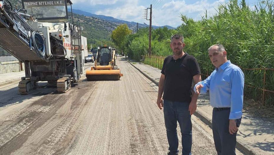 Ασφαλτοστρώνεται ο δρόμος του Αη- Γιάννη με συνεργασία Δήμου – Περιφέρειας – ΔΕΥΑΣ