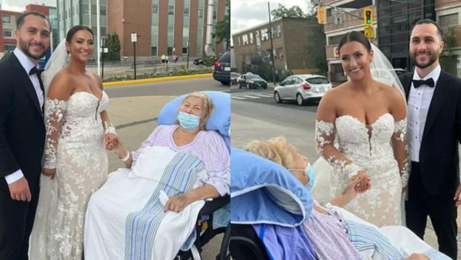 Συγκινητική ιστορία: Αμέσως μετά τον γάμο, πήγε στο νοσοκομείο για να την καμαρώσει νύφη η άρρωστη γιαγιά της!