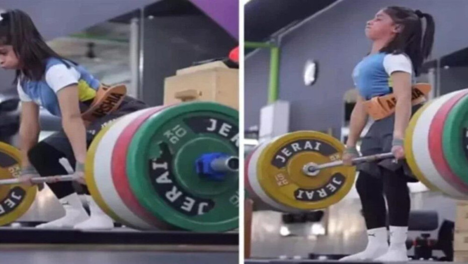 «Θηλυκός Ηρακλής» ετών 9: Σηκώνει τρεις φορές το σωματικό της βάρος