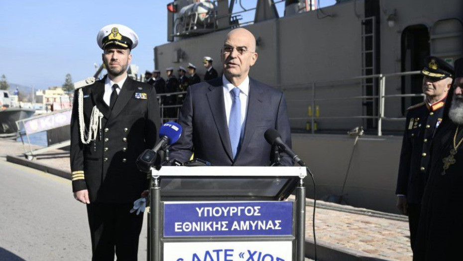 Παρουσία του ΥΠΕΘΑ Νίκου Δένδια τα Θεοφάνεια στην Χίο