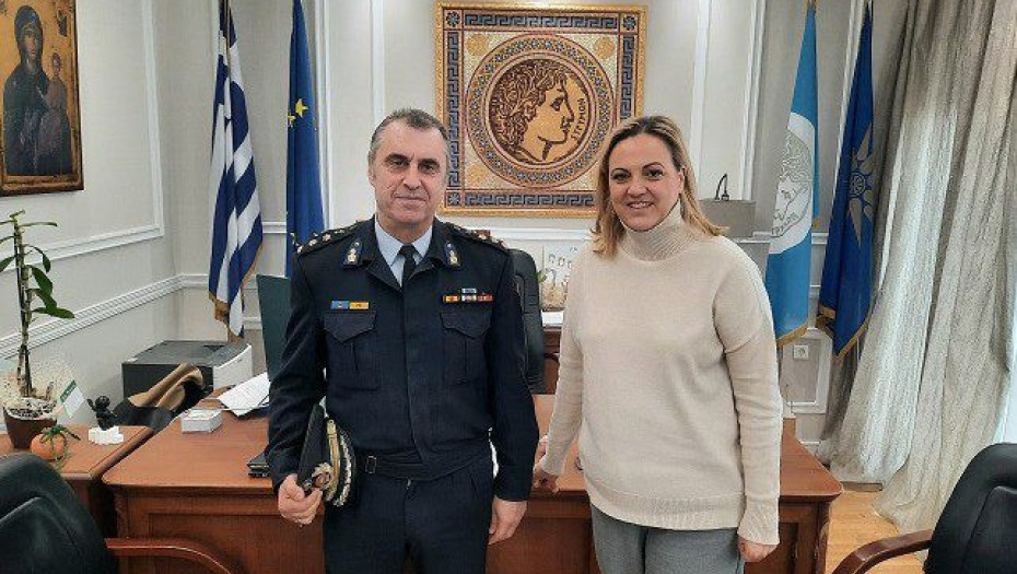 Εθιμοτυπική συνάντηση της Δημάρχου Σερρών με τον Διοικητή της ΔΙ.ΠΥ.Ν. Σερρών