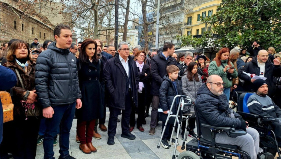 Ο Δημήτρης Κουτσούμπας παρών στη συγκέντρωση για τα Τέμπη στις Σέρρες