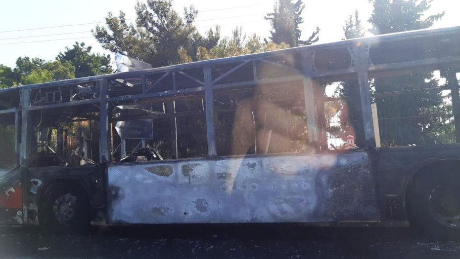 Αστικό λεωφορείο των ΚΤΕΛ Σερρών κάηκε ολοσχερώς