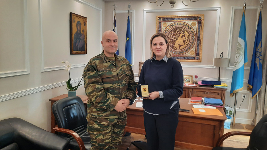 Με τους νέους Διοικητές της 10ης Μ/Π ΤΠ και των Πυροσβεστικών Υπηρεσιών συναντήθηκε η Δήμαρχος Σερρών