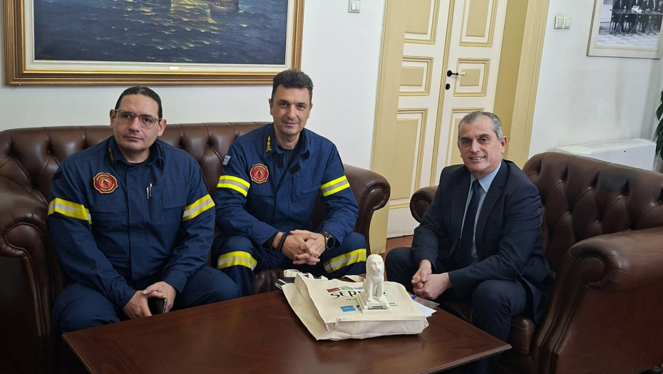 Συνάντηση Σπυρόπουλου με το νέο Διοικητή Πυροσβεστικών Υπηρεσιών κ. Καλαϊτζίδη