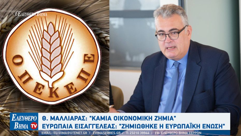 ΟΠΕΚΕΠΕ - Σέρρες: Αθανάσιος Μαλλιαράς: "Νόμιμες οι διαδικασίες" - Ευρωπαία Εισαγγελέας: " Zημιώθηκε η Ευρωπαϊκή Ένωση και το Ελληνικό Δημόσιο"