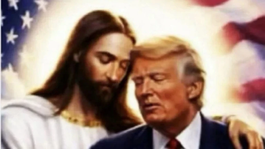 Ο Τραμπ αναρτά εικόνα AI του ιδίου με τον Ιησού
